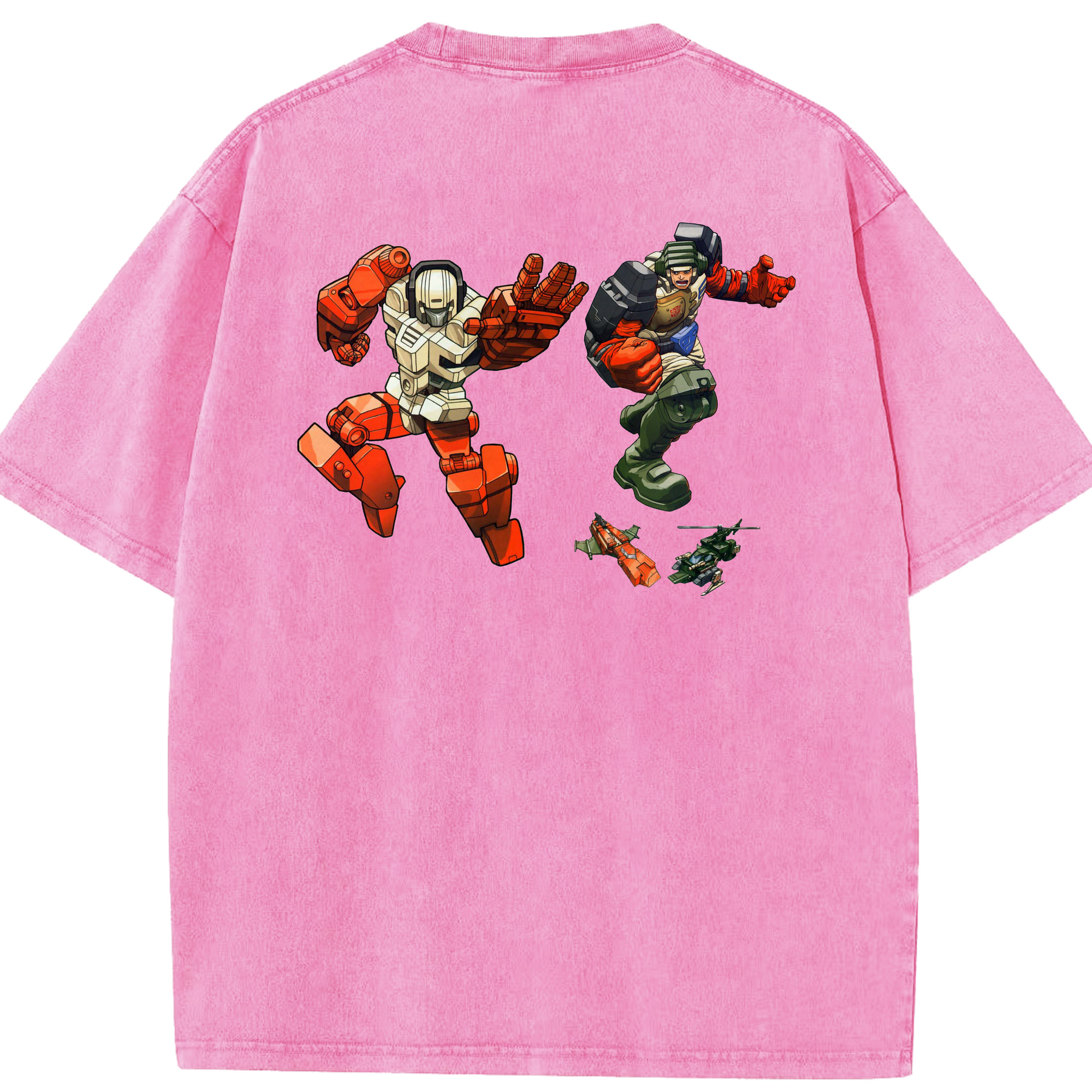 （画像用）  綿100% ヴィンテージ風 半袖Tシャツ（背面プリント）